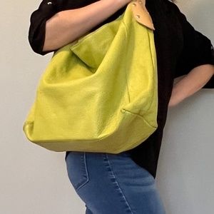 100% Genuine Leather purse - LIME!